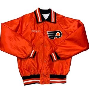 Vintage 80’s Starter Philadelphia Flyers Satin Bomber Jacket